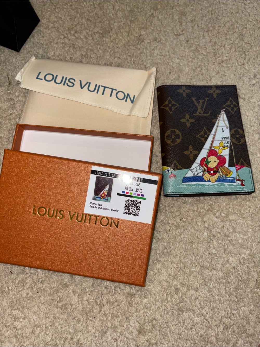 Designer inspired passport holder